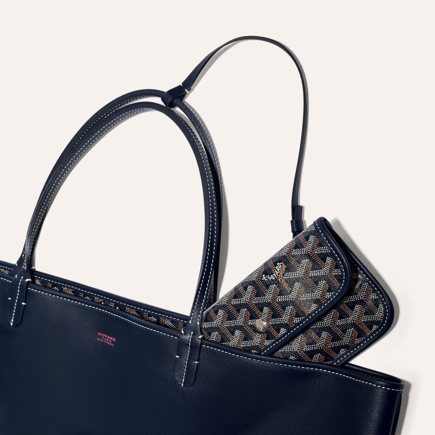 Goyard Anjou GM Tote Bag Navy Blue - Image 3